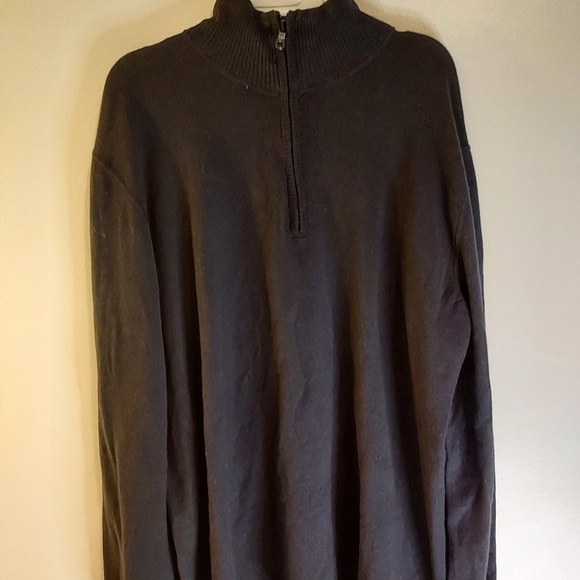 The North Face 1/4 zipper black sweater - Picture 1 of 11